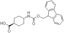 structure of CAS# 147900-45-6, trans-4-(Fmoc-amino)cyclohexanecarboxylic acid