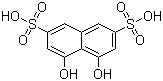 1,8-二羟基萘-3,6-二磺酸分子结构 (CAS 148-25-4)