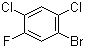 structure of CAS# 1481-63-6, 2,4-Dichloro-5-fluorobromobenzene;1-Bromo-2,4-dichloro-5-fluorobenzene