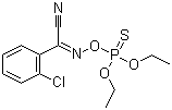 结构式 CAS# 14816-20-7, 氯辛硫磷; 2-氯-N-二乙氧基硫代膦酰氧基苯甲亚氨基腈