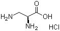 L-2,3-二氨基丙酸盐酸盐分子结构 (CAS 1482-97-9)