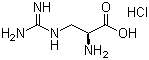 3-Guanidino-L-alanine hydrochloride molecular structure (CAS 1482-99-1)