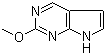 2-Methoxy-1H-pyrrolo[2,3-d]pyrimidine molecular structure (CAS 148214-62-4)