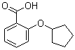 structure of CAS# 148215-77-4, 2-(Cyclopentyloxy)benzoic acid