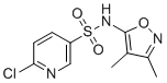6-chloro-N-(3,4-dimethyl-1,2-oxazol-5-yl)pyridine-3-sulfonamide molecular structure (CAS 1483136-57-7)