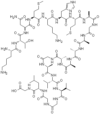 106-126-Prion protein (human) molecular structure (CAS 148439-49-0)