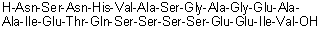 L-Asparaginyl-L-seryl-L-asparaginyl-L-histidyl-L-valyl-L-alanyl-L-serylglycyl-L-alanylglycyl-L-alpha-glutamyl-L-alanyl-L-alanyl-L-isoleucyl-L-alpha-glutamyl-L-threonyl-L-glutaminyl-L-seryl-L-seryl-L-seryl-L-seryl-L-alpha-glutamyl-L-alpha-glutamyl-L-isoleucyl-L-valine molecular structure (CAS 148565-43-9)