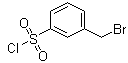 3-(Bromomethyl)benzenesulfonyl chloride molecular structure (CAS 148583-69-1)