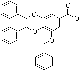 3,4,5-三苄氧基苯甲酸分子结构 (CAS 1486-48-2)