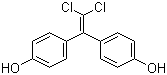 结构式 CAS# 14868-03-2, 双酚 C; 2,2-双(4-羟基苯基)-1,1-二氯乙烯