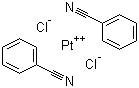双(氰苯)二氯铂(II)分子结构 (CAS 14873-63-3)