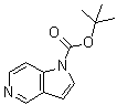 structure of CAS# 148760-75-2, 1H-Pyrrolo[3,2-c]pyridine-1-carboxylic acid tert-butyl ester;tert-Butyl 1H-pyrrolo[3,2-c]pyridine-1-carboxylate