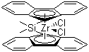 Dimethylsilylbis(9-fluorenyl)zirconium dichloride molecular structure (CAS 148799-45-5)