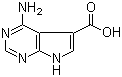 4-氨基-7H-吡咯并[2,3-d]嘧啶-5-羧酸分子结构 (CAS 1488-48-8)