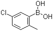 structure of CAS# 148839-33-2, 5-Chloro-2-methylphenylboronic acid;5-Chloro-2-methylbenzeneboronic acid