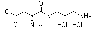 (R)-3-Amino-4-[(3-aminopropyl)amino]-4-oxobutanoic acid dihydrochloride molecular structure (CAS 14886-19-2)