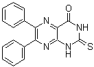 2,3-二氢-6,7-二苯基-2-硫代-4(1H)-蝶啶酮分子结构 (CAS 14892-97-8)