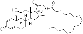 地塞米松棕榈酸酯分子结构 (CAS 14899-36-6)