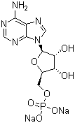 腺苷-5'-单磷酸二钠分子结构 (CAS 149022-20-8)