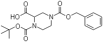 4-(Benzyloxycarbonyl)-1-(tert-butoxycarbonyl)piperazine-2-carboxylic acid molecular structure (CAS 149057-19-2)