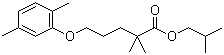 Isobutyl 2,2-dimethyl-5-(2,5-xylyloxy)valerate molecular structure (CAS 149105-26-0)