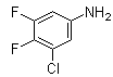 3-氯-4,5-二氟苯胺分子结构 (CAS 149144-05-8)