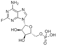 2-Fluoroadenosine 5'-(dihydrogen phosphate) molecular structure (CAS 1492-60-0)