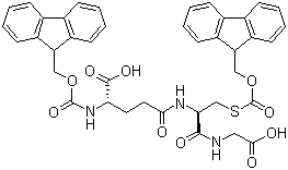Fmoc-Glu(Cys(Fmoc)-Gly-OH)-OH molecular structure (CAS 149438-56-2)