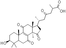 Ganoderic acid AM1 molecular structure (CAS 149507-55-1)