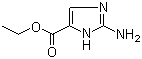 结构式 CAS# 149520-94-5, 2-氨基-1H-咪唑-5-羧酸乙酯