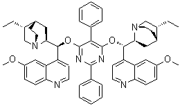 结构式 CAS# 149725-81-5, 2,5-二苯基-4,6-二(双氢奎尼丁)嘧啶