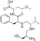 N-[(2S)-((2R)-2-Amino-3-mercaptopropylamino)-3-methylbutyl]-L-phenylalanyl-L-methionine molecular structure (CAS 149759-96-6)