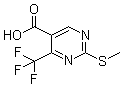 4-(Trifluoromethyl)-2-(methylthio)pyrimidine-5-carboxylic acid molecular structure (CAS 149771-17-5)