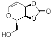 1,5-Anhydro-2-deoxy-D-lyxo-hex-1-enitol cyclic 3,4-carbonate molecular structure (CAS 149847-26-7)