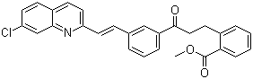 结构式 CAS# 149968-11-6, (E)-2-[3-[3-[2-(7-氯-2-喹啉基)乙烯基]苯基]-3-氧代丙基]苯甲酸甲酯