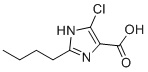 2-butyl-4-chloro-1H-imidazole-5-carboxylic acid molecular structure (CAS 149968-28-5)
