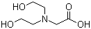 structure of CAS# 150-25-4, Bicine;Diethylolglycine; N,N-Bis(2-hydroxyethyl)glycine
