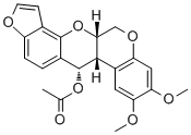 12-Deoxo-12alpha-acetoxyelliptone molecular structure (CAS 150226-21-4)