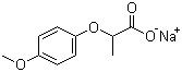 结构式 CAS# 150436-68-3, 2-(4-甲氧基苯氧基)丙酸钠