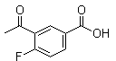 3-Acetyl-4-fluorobenzoic acid molecular structure (CAS 1505662-44-1)