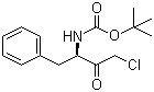 (3R)-3-(N-Boc-amino)-1-chloro-4-phenyl-2-butanone molecular structure (CAS 150935-37-8)