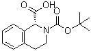 (R)-2-(tert-Butoxycarbonyl)-1,2,3,4-tetrahydroisoquinoline-1-carboxylic acid molecular structure (CAS 151004-96-5)
