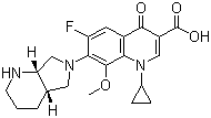 structure of CAS# 151096-09-2, Moxifloxacin;(1'S,6'S)-1-Cyclopropyl-7-(2,8-diazabicyclo[4.3.0]non-8-yl)-6-fluoro-8-methoxy-4-oxo-1,4-dihydroquinoline-3-carboxylic acid