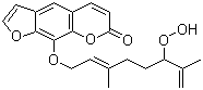 8-(6-Hydroperoxy-3,7-dimethyl-2,7-octadienyloxy)psoralen      molecular structure (CAS 151121-39-0)