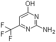 2-Amino-4-hydroxy-6-(trifluoromethyl)pyrimidine molecular structure (CAS 1513-69-5)