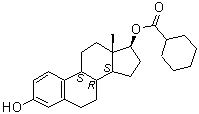 Estradiol 17-cyclohexanecarboxylate molecular structure (CAS 15140-27-9)