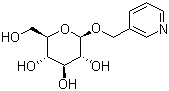 3-Pyridinylmethyl beta-D-glucopyranoside molecular structure (CAS 151870-75-6)
