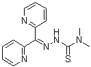 structure of CAS# 152095-12-0, 2-(Di-2-pyridinylmethylene)-N,N-dimethylhydrazinecarbothioamide;Di-2-pyridylketone 4,4-dimethyl-3-thiosemicarbazone