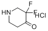 结构式 CAS# 1523618-12-3, 3,3-二氟哌啶-4-酮盐酸盐