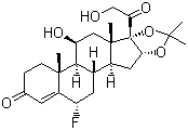 结构式 CAS# 1524-88-5, 氟氢缩松